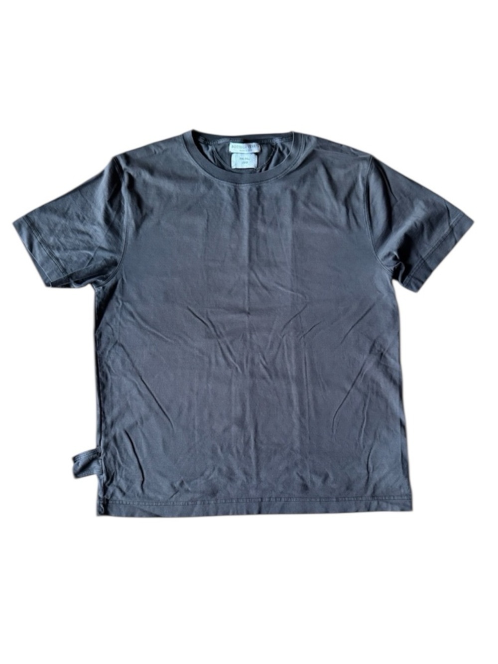 Bottega Veneta 52 Mens Large T Shirt Brown Crew Neck Short Sleeve Cotton